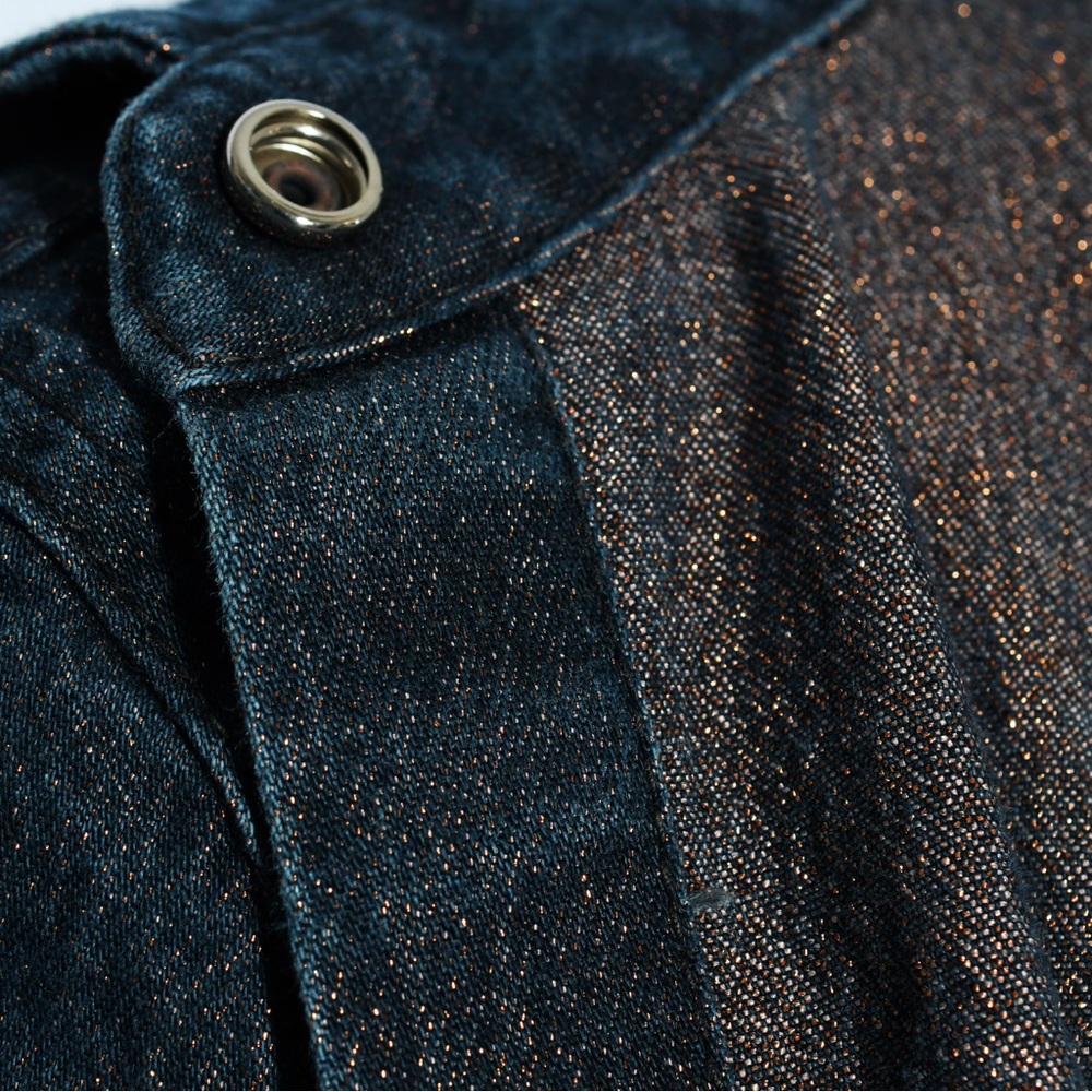 Copper Denim Button Down Dress - Picture 4 of 4